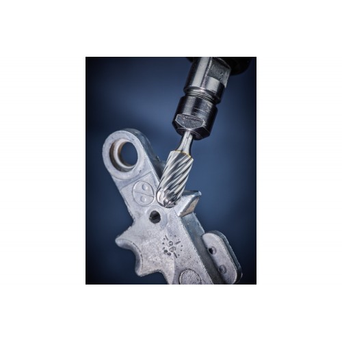 Fresa de metal duro de alto rendimiento ALU forma cilíndrica redonda WRC Ø 06x13 mm, mango Ø 3 mm, para aluminio/metales no férricos