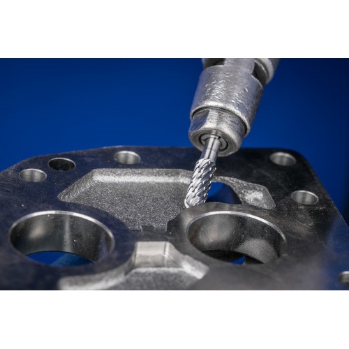 Fresa de metal duro de alto rendimiento ALLROUND forma cilíndrica redonda WRC Ø 10x20 mm, mango Ø 6 mm, basto universal