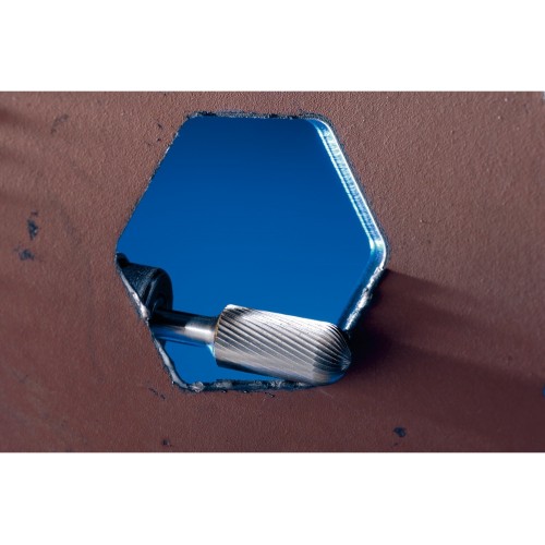 Fresa de metal duro forma cilíndrica redonda WRC Ø 10x20 mm, mango Ø 6 mm, Z5 fino universal