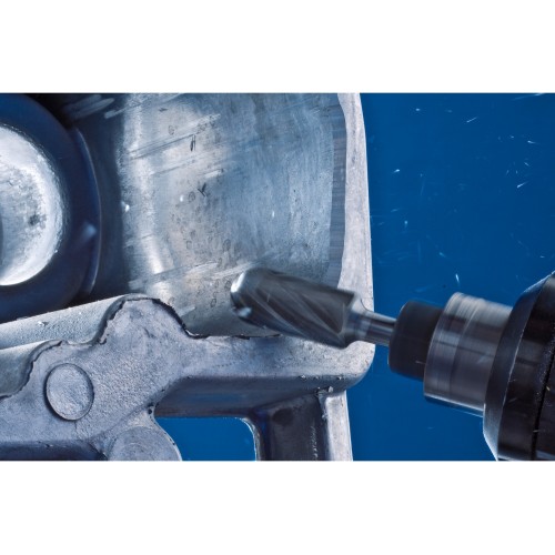 Fresa de metal duro de alto rendimiento ALU forma cilíndrica redonda WRC Ø 12x25 mm, mango Ø 6 mm, para aluminio/metales no férricos HICOAT