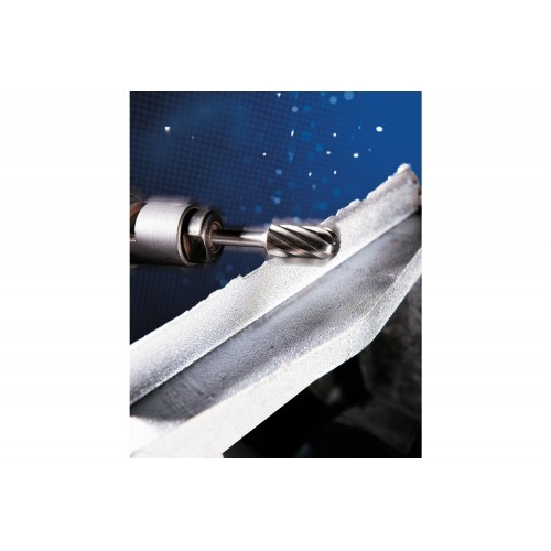 Fresa de metal duro de alto rendimiento ALU forma cilíndrica redonda WRC Ø 16x25 mm, mango Ø 6 mm, para aluminio/metales no férricos