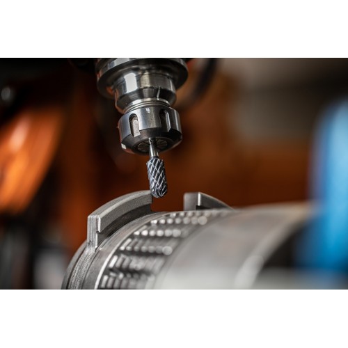 Fresa de metal duro de alto rendimiento STEEL forma cilíndrica redonda WRC Ø 12x25 mm, mango Ø 6 mm, HICOAT acero