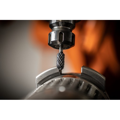 Fresa de metal duro de alto rendimiento STEEL forma cilíndrica redonda WRC Ø 10x20 mm, mango Ø 6 mm, HICOAT acero