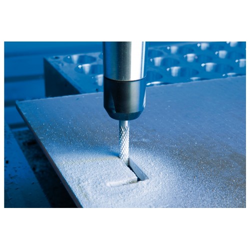 Fresa de metal duro de alto rendimiento PLAST BS forma cilíndrica ZYA Ø 06x25 mm, mango Ø 6 mm, para plásticos