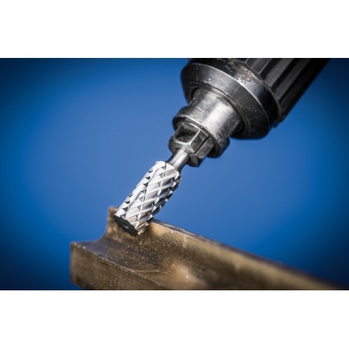 Fresa de metal duro de alto rendimiento NON-FERROUS cilíndrica ZYA Ø 12x25 mm, mango Ø 6 mm, metales no férricos