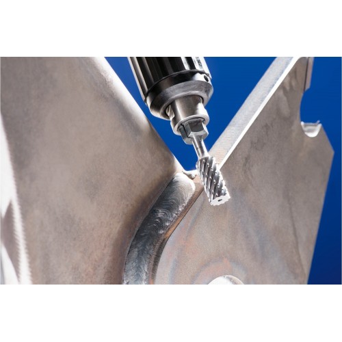 Fresa de metal duro de alto rendimiento STEEL cilíndrica ZYA Ø 10x20 mm, mango Ø 6 mm, HICOAT para acero