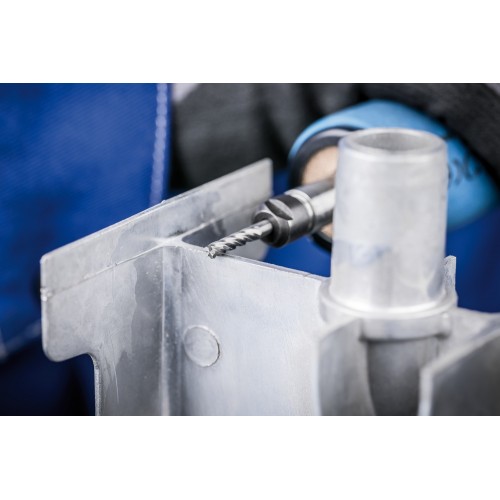 Fresa de metal duro de alto rendimiento ALU cilíndrica ZYAS frontal Ø 08x20 mm, mango Ø 6 mm, aluminio/metal no férrico