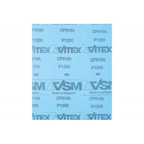 Papel pliego de lija resistente al agua 230x280 mm BP W SiC1200 para trabajos de repaso de pintura