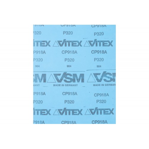 Papel pliego de lija resistente al agua 230x280 mm BP W SiC320 para trabajos de repaso de pintura