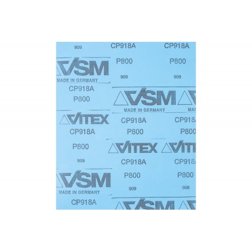 Papel pliego de lija resistente al agua 230x280 mm BP W SiC800 para trabajos de repaso de pintura