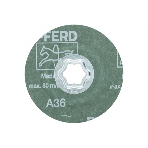 Disco de lija COMBICLICK, corindón, Ø 100 mm A36 para aplicaciones universales
