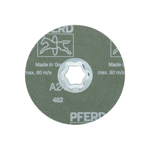 Disco de lija COMBICLICK, corindón, Ø 115 mm A24 para aplicaciones universales