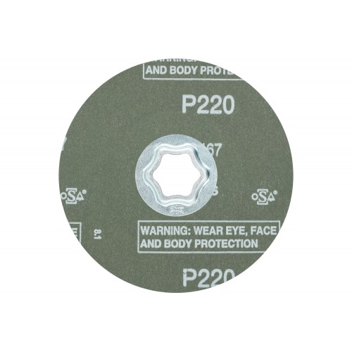 Disco de lija COMBICLICK, corindón, Ø 115 mm A-COOL220 para acero inoxidable