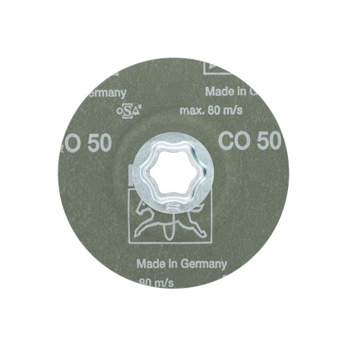 Disco de lija COMBICLICK, grano cerámico, Ø 115 mm CO50 para un arranque máximo en acero