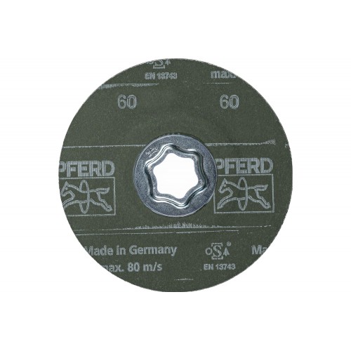 Disco de lija COMBICLICK, grano cerámico, Ø 115 mm CO-ALU60 para materiales no férricos blandos
