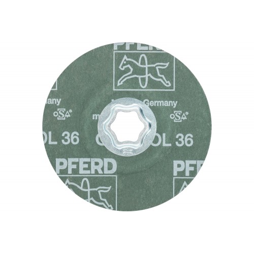Disco de lija COMBICLICK, grano cerámico, Ø 115 mm CO-COOL36 para acero inoxidable