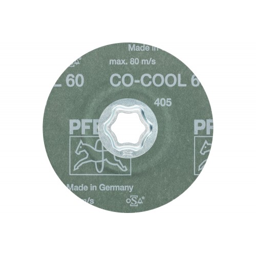 Disco de lija COMBICLICK, grano cerámico, Ø 115 mm CO-COOL60 para acero inoxidable
