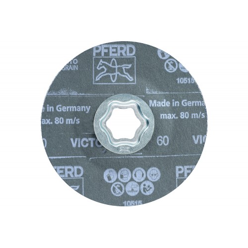 Disco de lija COMBICLICK Ø 115 mm VICTOGRAIN-COOL80 para acero y acero inoxidable