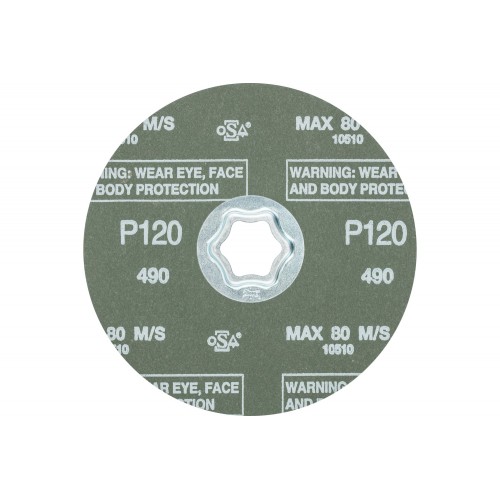 Disco de lija COMBICLICK, corindón, Ø 125 mm A-COOL120 para acero inoxidable