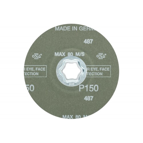 Disco de lija COMBICLICK, corindón, Ø 125 mm A-COOL150 para acero inoxidable