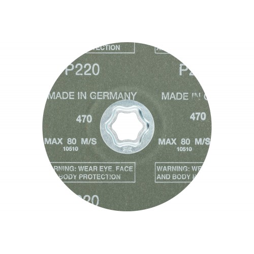 Disco de lija COMBICLICK, corindón, Ø 125 mm A-COOL220 para acero inoxidable