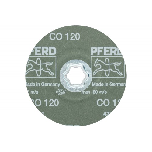 Disco de lija COMBICLICK, grano cerámico, Ø 125 mm CO120 para un arranque máximo en acero
