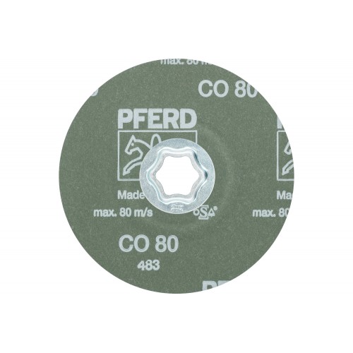 Disco de lija COMBICLICK, grano cerámico, Ø 125 mm CO80 para un arranque máximo en acero