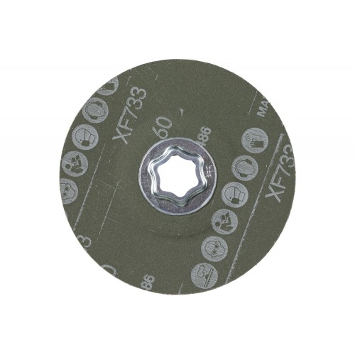 Disco de lija COMBICLICK, grano cerámico, Ø 125 mm CO-ALU60 para materiales no férricos blandos