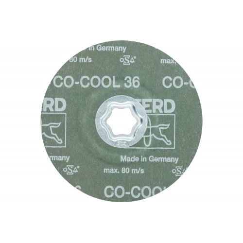 Disco de lija COMBICLICK, grano cerámico, Ø 125 mm CO-COOL36 para acero inoxidable (5)