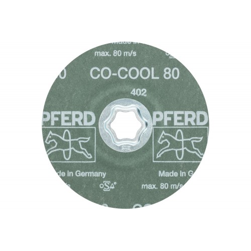 Disco de lija COMBICLICK, grano cerámico, Ø 125 mm CO-COOL80 para acero inoxidable (5)