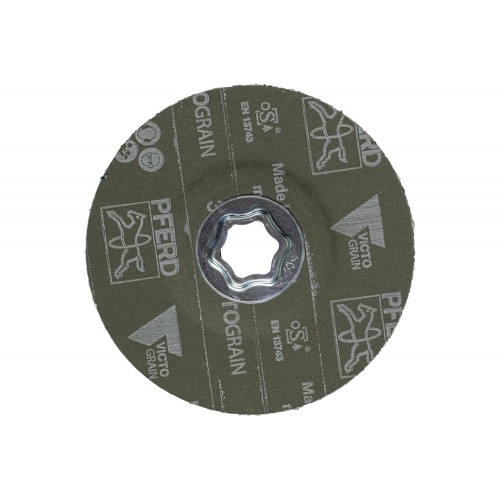 Disco de lija COMBICLICK Ø 125 mm VICTOGRAIN 36, máximo rendimiento en acero
