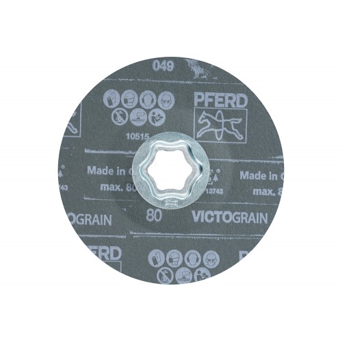 Disco de lija COMBICLICK Ø 125 mm VICTOGRAIN-COOL80 para acero y acero inoxidable