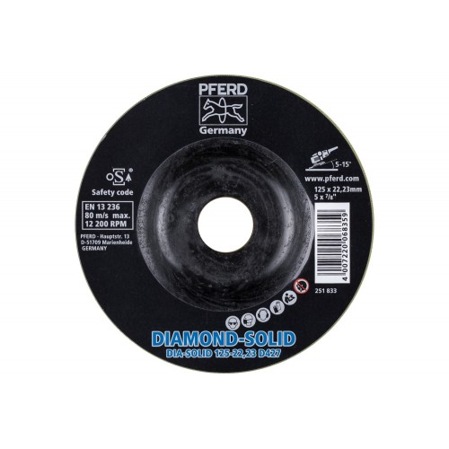 CC-GRIND SOLID DIAMOND 125x22,23 mm D427 (basto) para el mecanizado de materiales duros