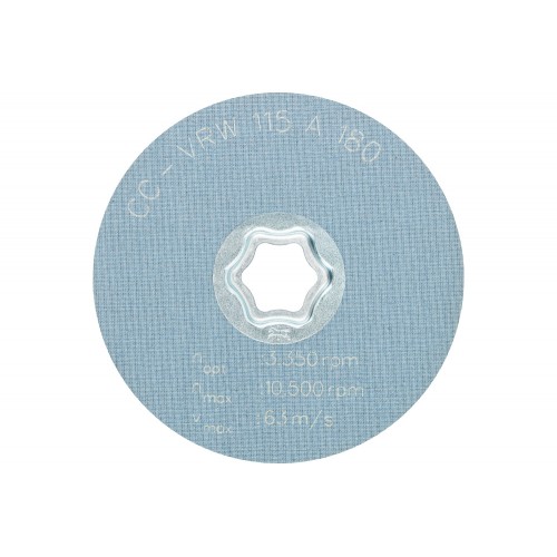 Disco de vellón blando COMBICLICK CC Ø 115 mm A180, para limpieza y satinado con amoladora angular