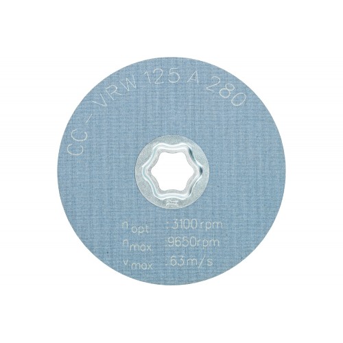 Disco de vellón blando COMBICLICK CC Ø 125 mm A280, para limpieza y satinado con amoladora angular