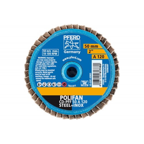 Mini-POLIFAN COMBIDISC, corindón CD Ø 50 mm A120 para aplicaciones universales