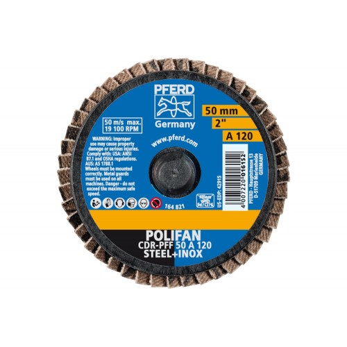 Mini-POLIFAN COMBIDISC, corindón CDR Ø 50 mm A120 para aplicaciones universales