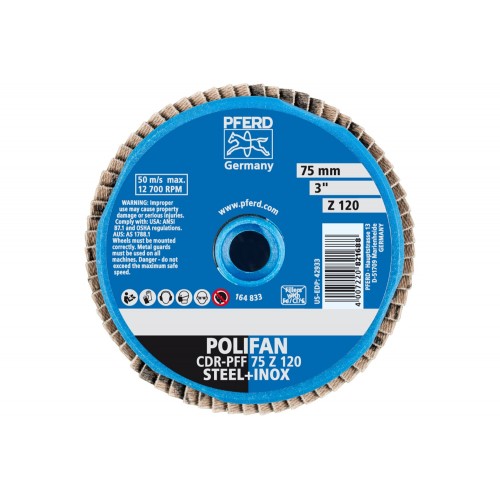 Mini-POLIFAN COMBIDISC, circonio CDR Ø 75 mm Z120 para acero templado