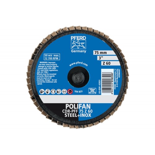 Mini-POLIFAN COMBIDISC, circonio CDR Ø 75 mm Z60 para acero templado