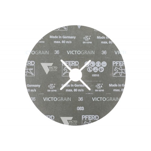 Disco de lija Ø 180 mm VICTOGRAIN-COOL36 para acero inoxidable y acero
