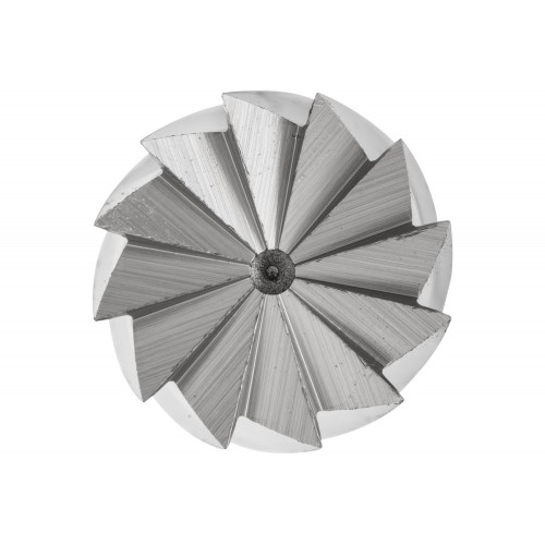 Fresa HSS ALU forma cilíndrica con dentado frontal A-ST Ø 16x25 mm, mango Ø 6 mm, aluminio/metales no férricos