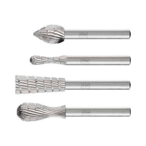 Fresa HSS, dentado 3, formas especiales, mango Ø 6 mm