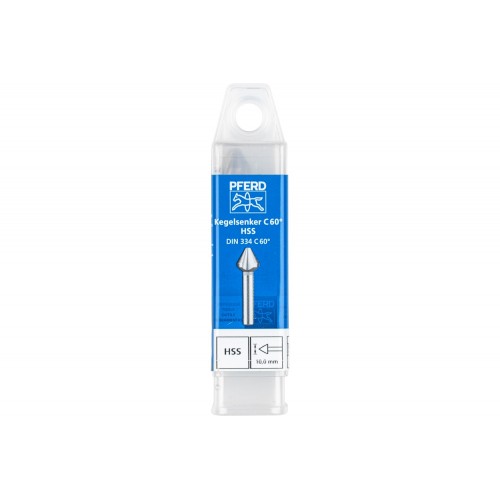 Avellanador y avellanador cónico HSS 60° Ø 10 mm, mango Ø 6 mm DIN 334 C