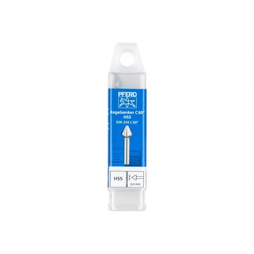 Avellanador y avellanador cónico HSS 60° Ø 8 mm, mango Ø 6 mm DIN 334 C