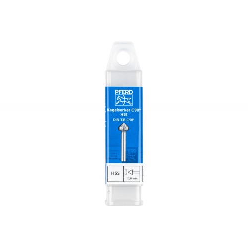 Avellanador y avellanador cónico HSS 90° Ø 10 mm, mango Ø 6 mm DIN 335 C