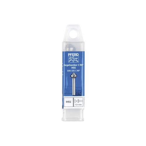 Avellanador y avellanador cónico HSS 90° Ø 12,4 mm, mango Ø 8 mm DIN 335 C