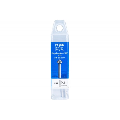 Avellanador y avellanador cónico HSS 90° Ø 15 mm, mango Ø 10 mm DIN 335 C