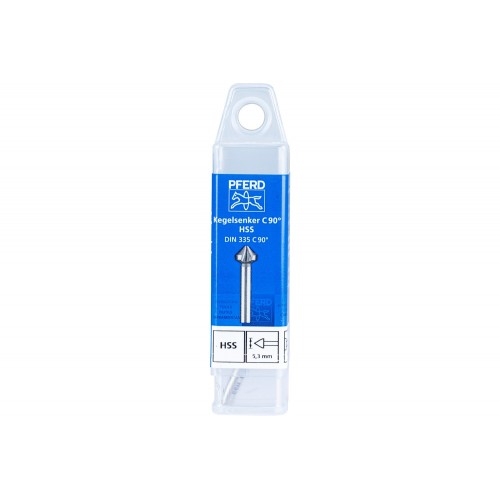 Avellanador y avellanador cónico HSS 90° Ø 5,3 mm, mango Ø 4 mm DIN 335 C