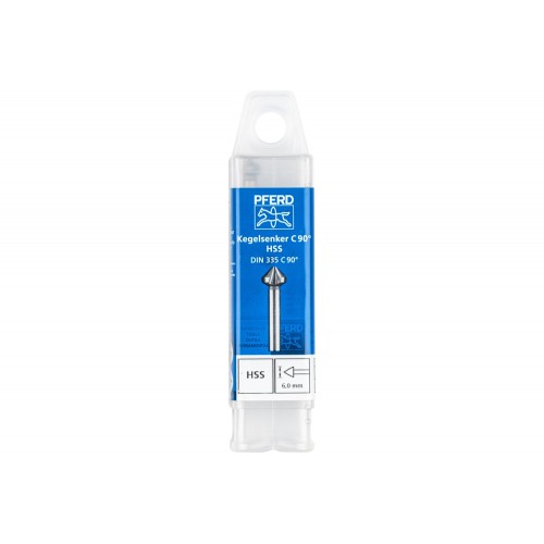 Avellanador y avellanador cónico HSS 90° Ø 6 mm, mango Ø 5 mm DIN 335 C