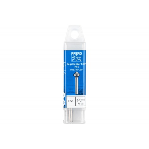 Avellanador y avellanador cónico HSS 90° Ø 7 mm, mango Ø 6 mm DIN 335 C